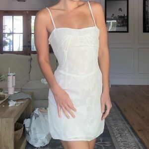 Elegant White Lace Dress